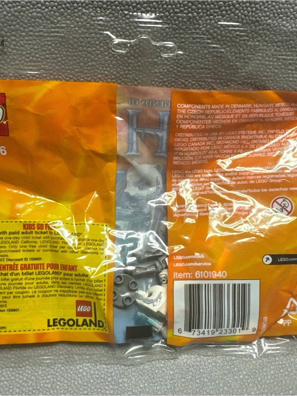 LEGO LEGENDS OF CHIMA: Iceklaw Ice Bear Mech (30256) Polybag Minifigure